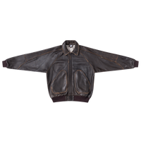 Aged Leather Jacket (Brown)