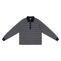 Logo Stripe Rugby (Black)