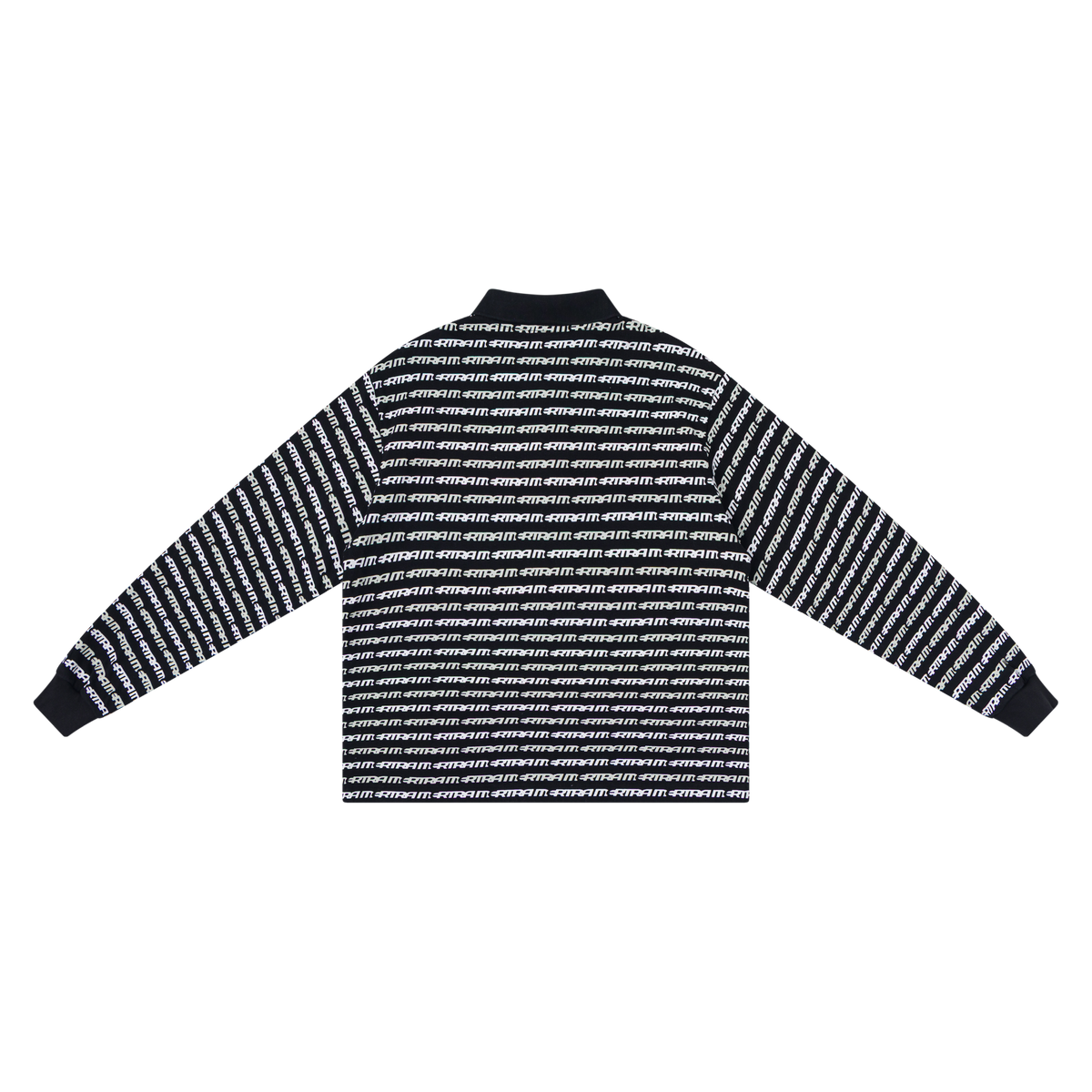 Logo Stripe Rugby (Black)