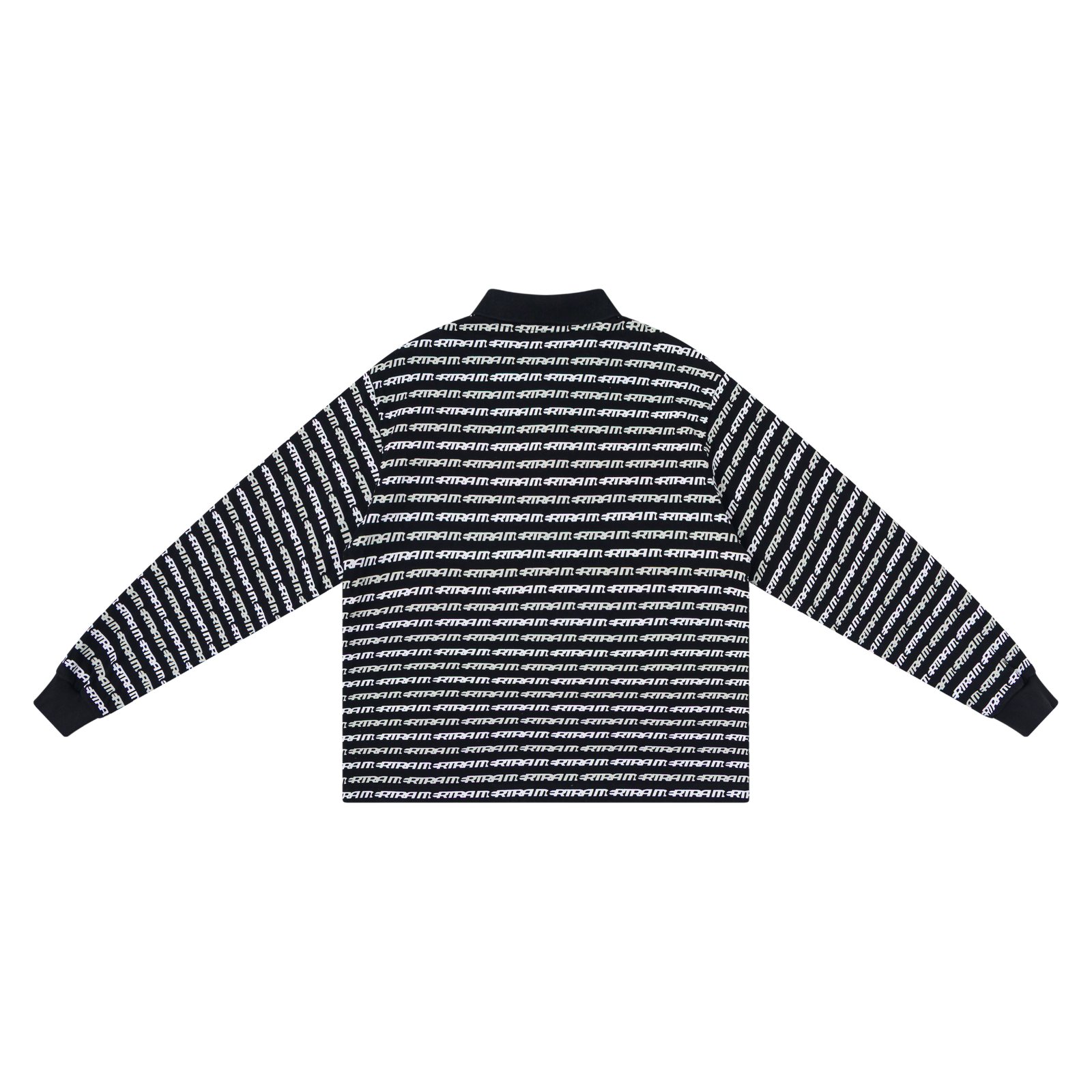 Logo Stripe Rugby (Black)