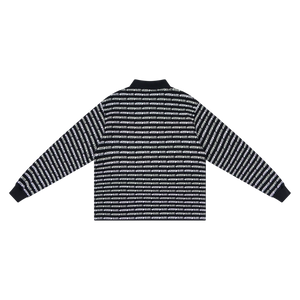 Logo Stripe Rugby (Black)