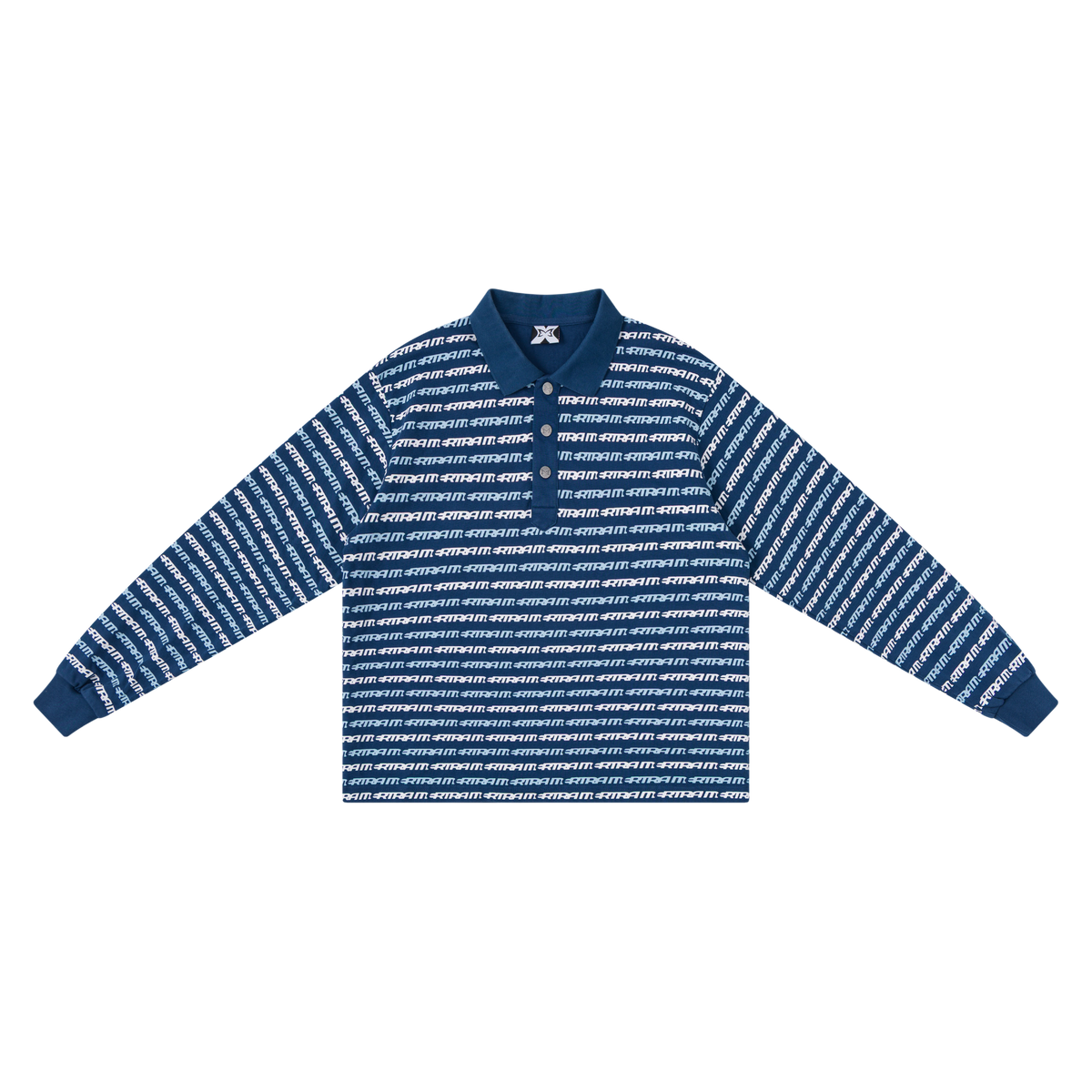 Logo Stripe Rugby (Blue)