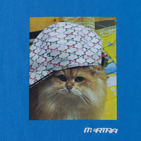 Cat In Da Hat Tee (Blue)