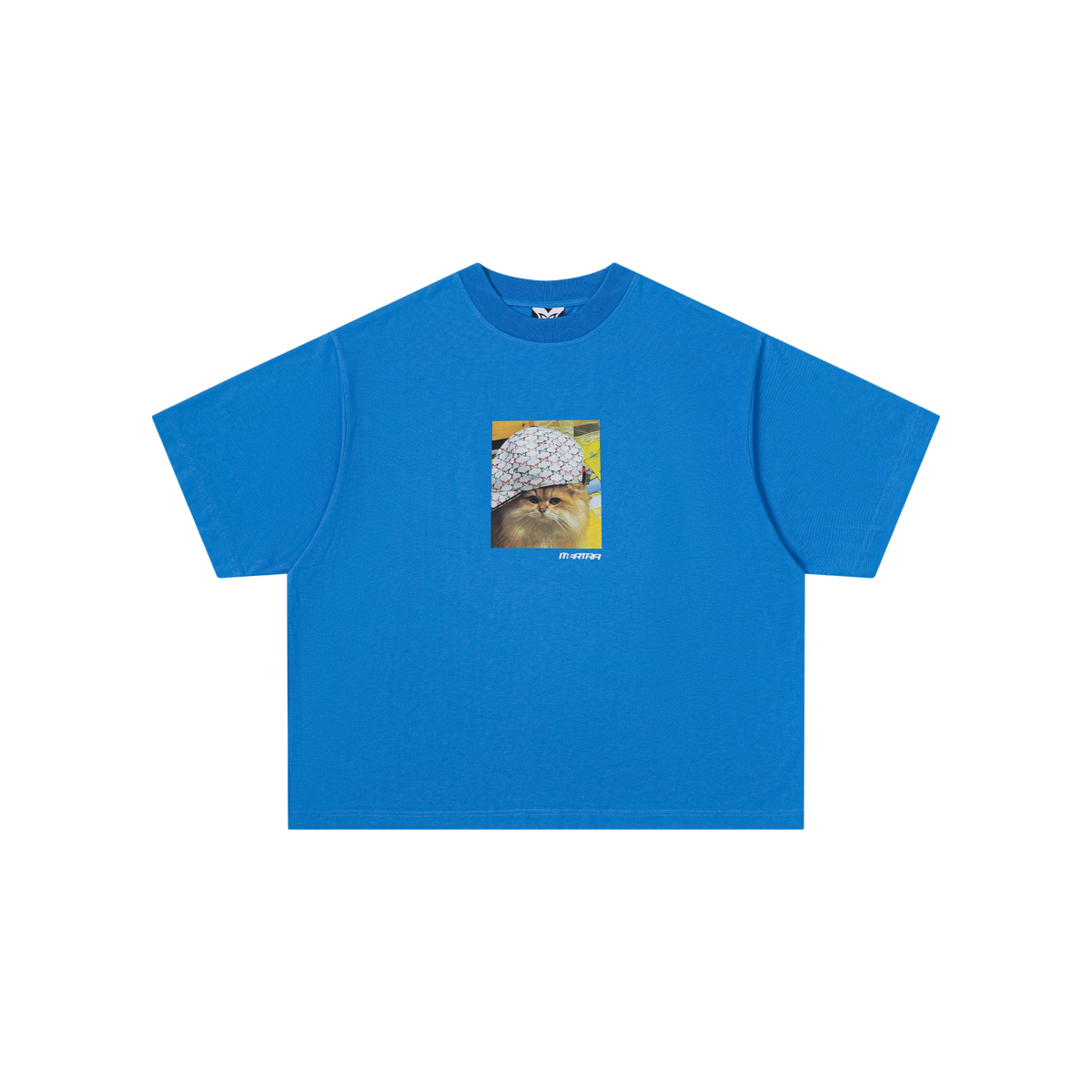Cat In Da Hat Tee (Blue)