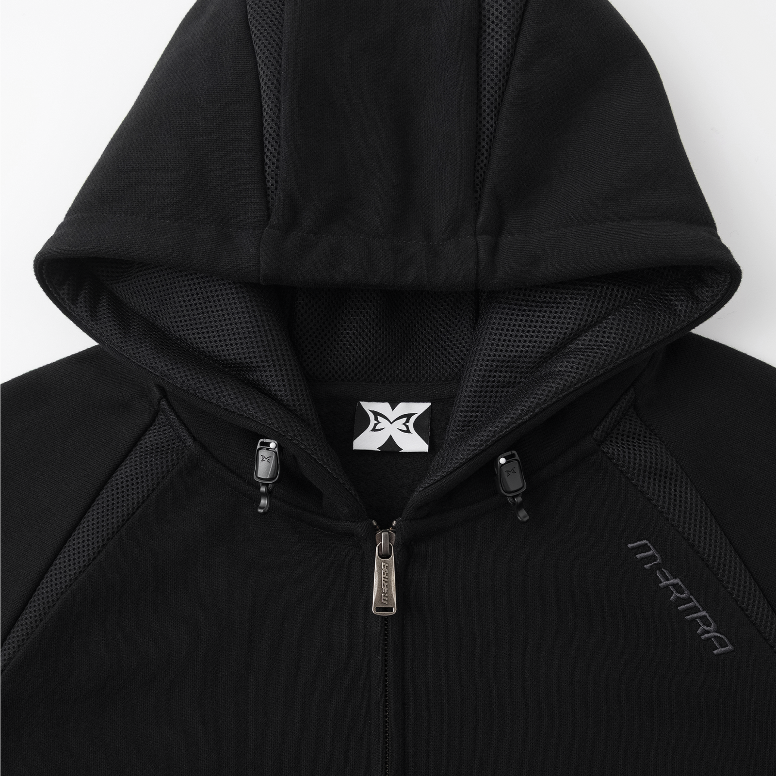 Serpent Zip Up Hood (Black)