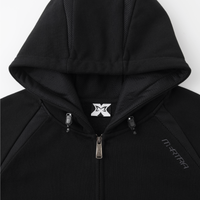 Serpent Zip Up Hood (Black)
