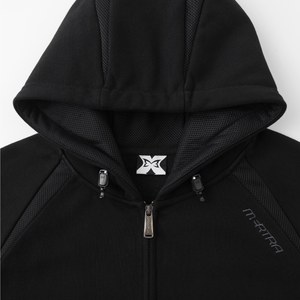 Serpent Zip Up Hood (Black)