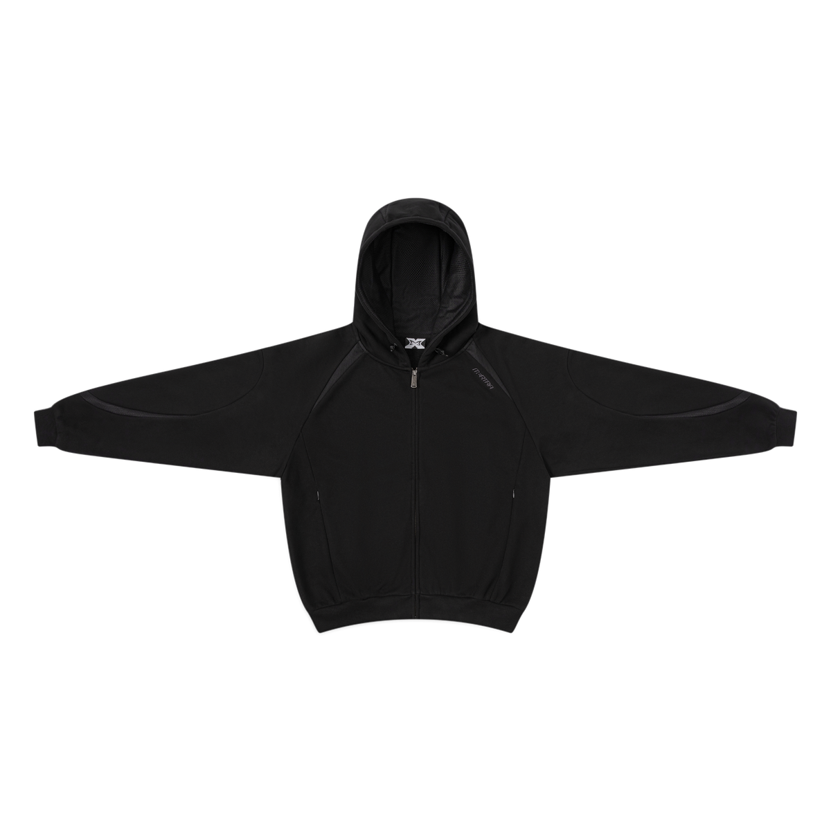 Serpent Zip Up Hood (Black)