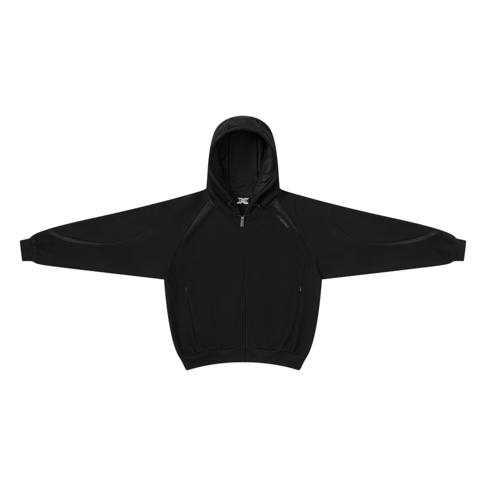 Serpent Zip Up Hood (Black)