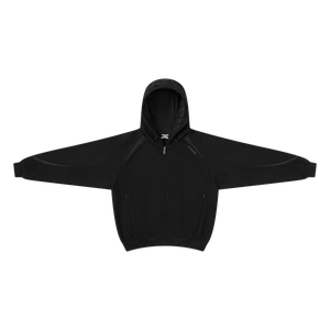 Serpent Zip Up Hood (Black)
