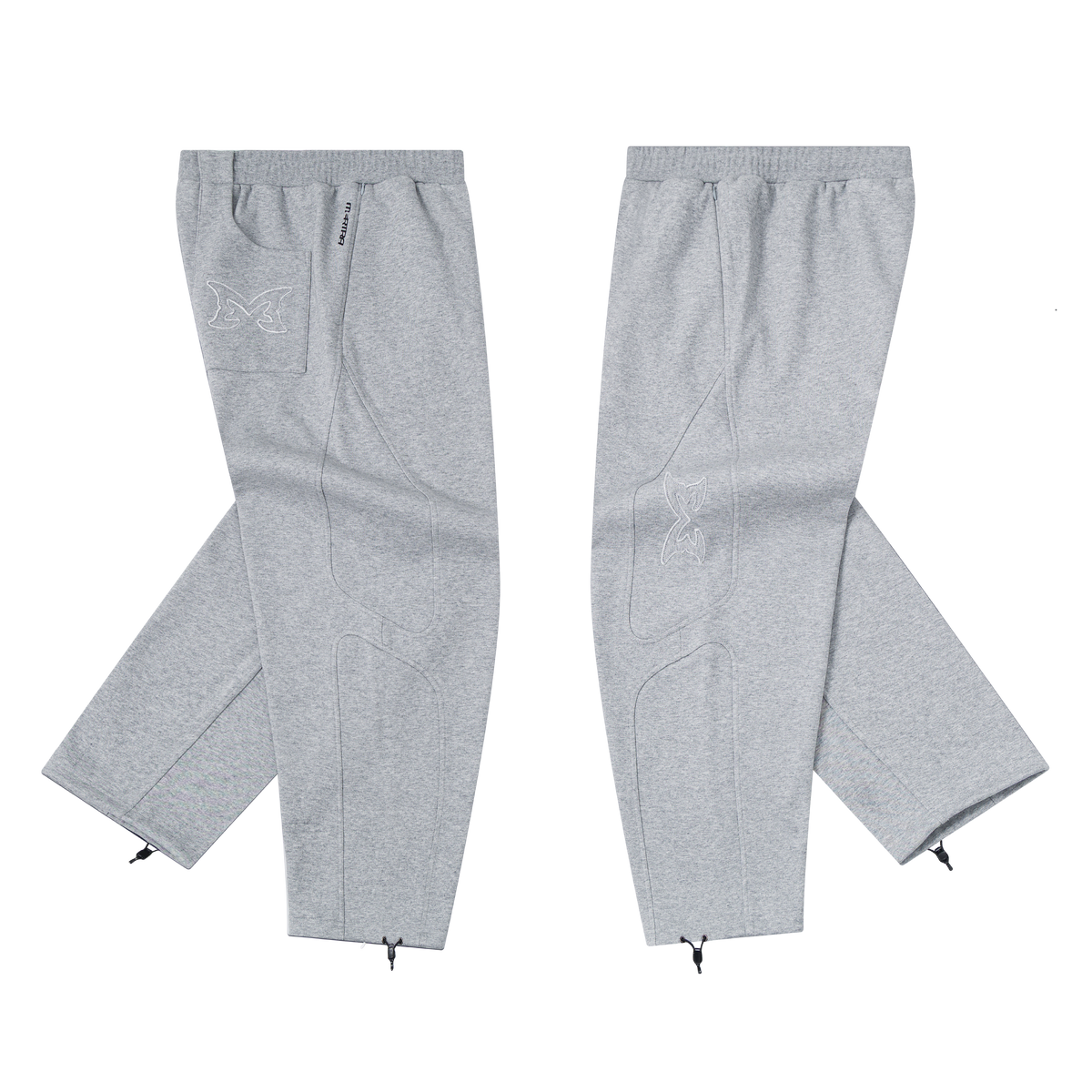 Split Panel Joggers (Grey)