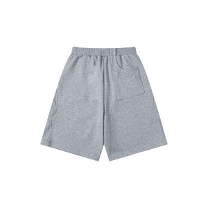 Split Panel Tracksuit Shorts (Grey)