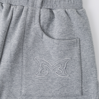 Split Panel Tracksuit Shorts (Grey)