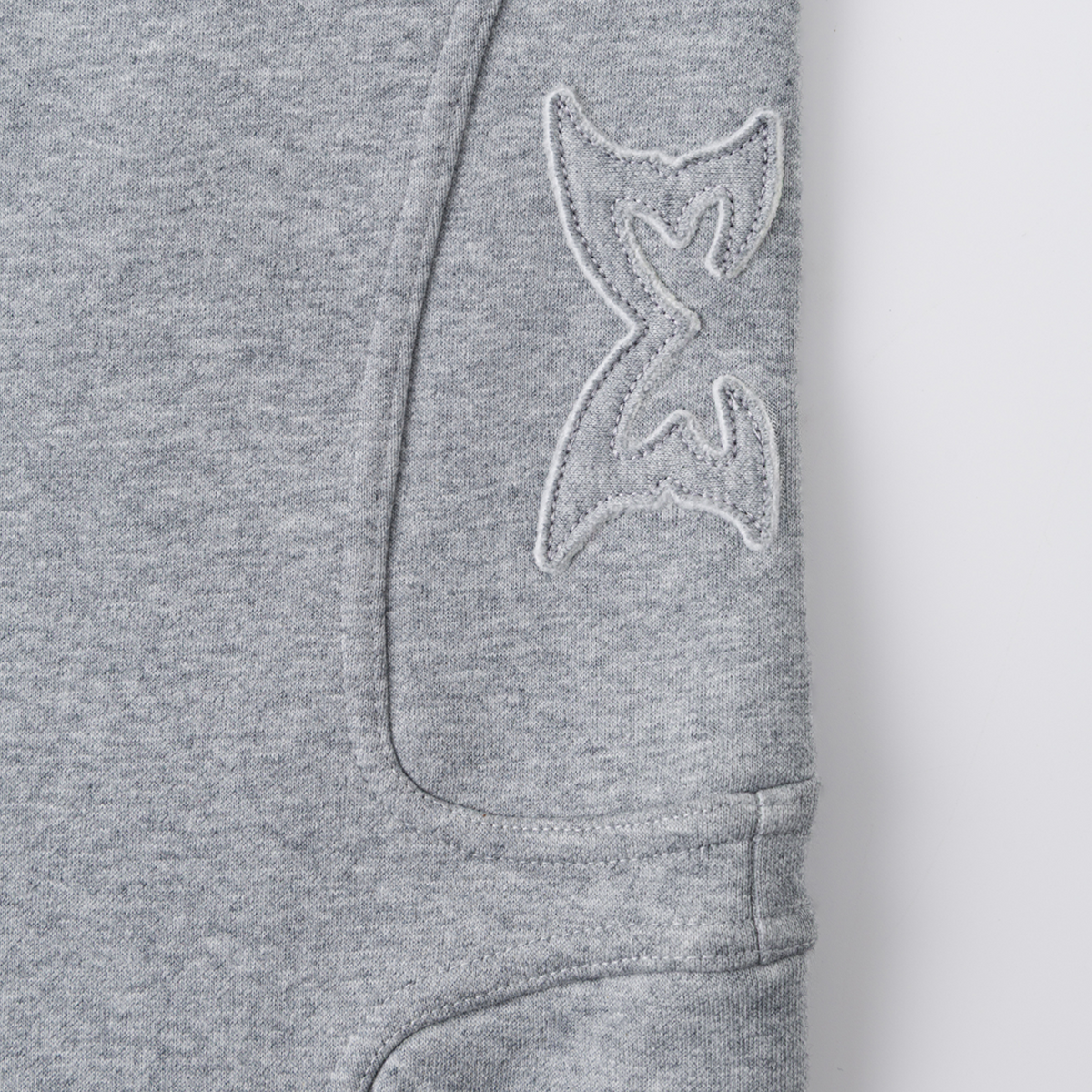 Split Panel Tracksuit Shorts (Grey)
