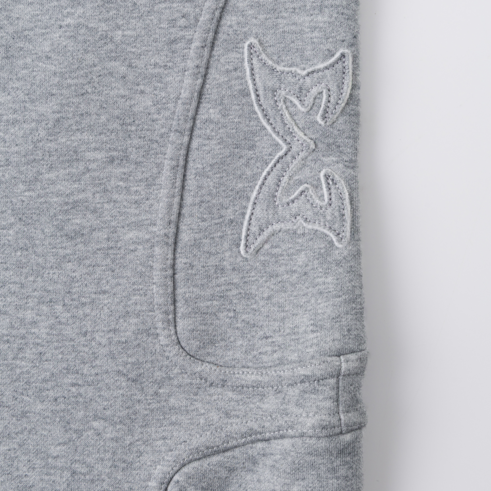 Split Panel Tracksuit Shorts (Grey)