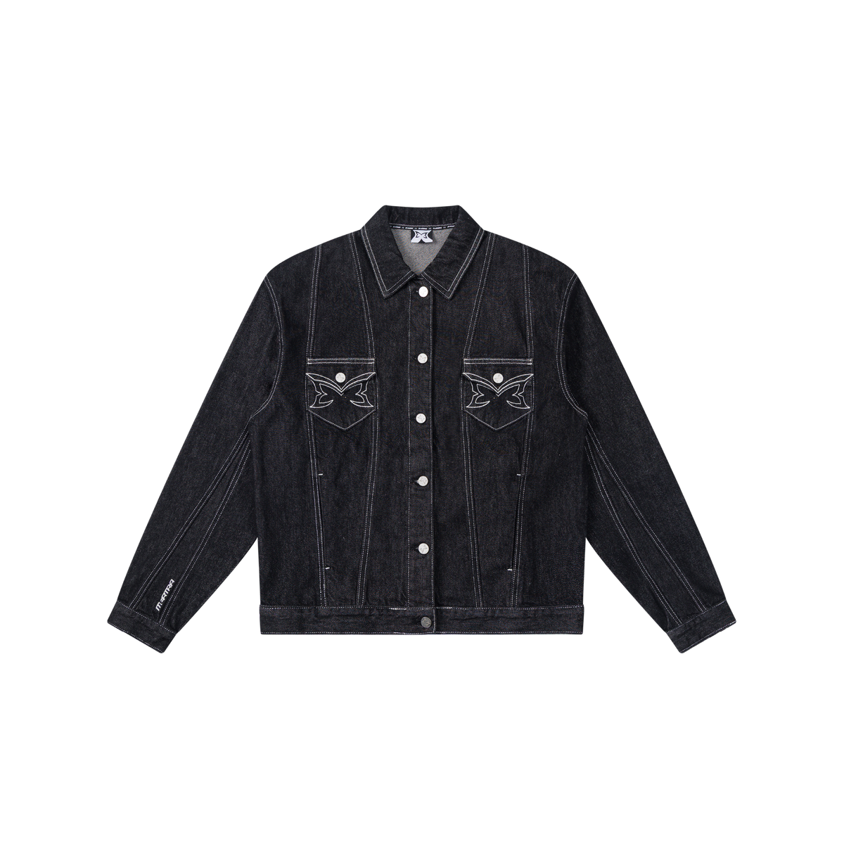 Hardline Denim Jacket (Black / White)