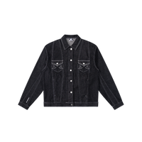 Hardline Denim Jacket (Black / White)