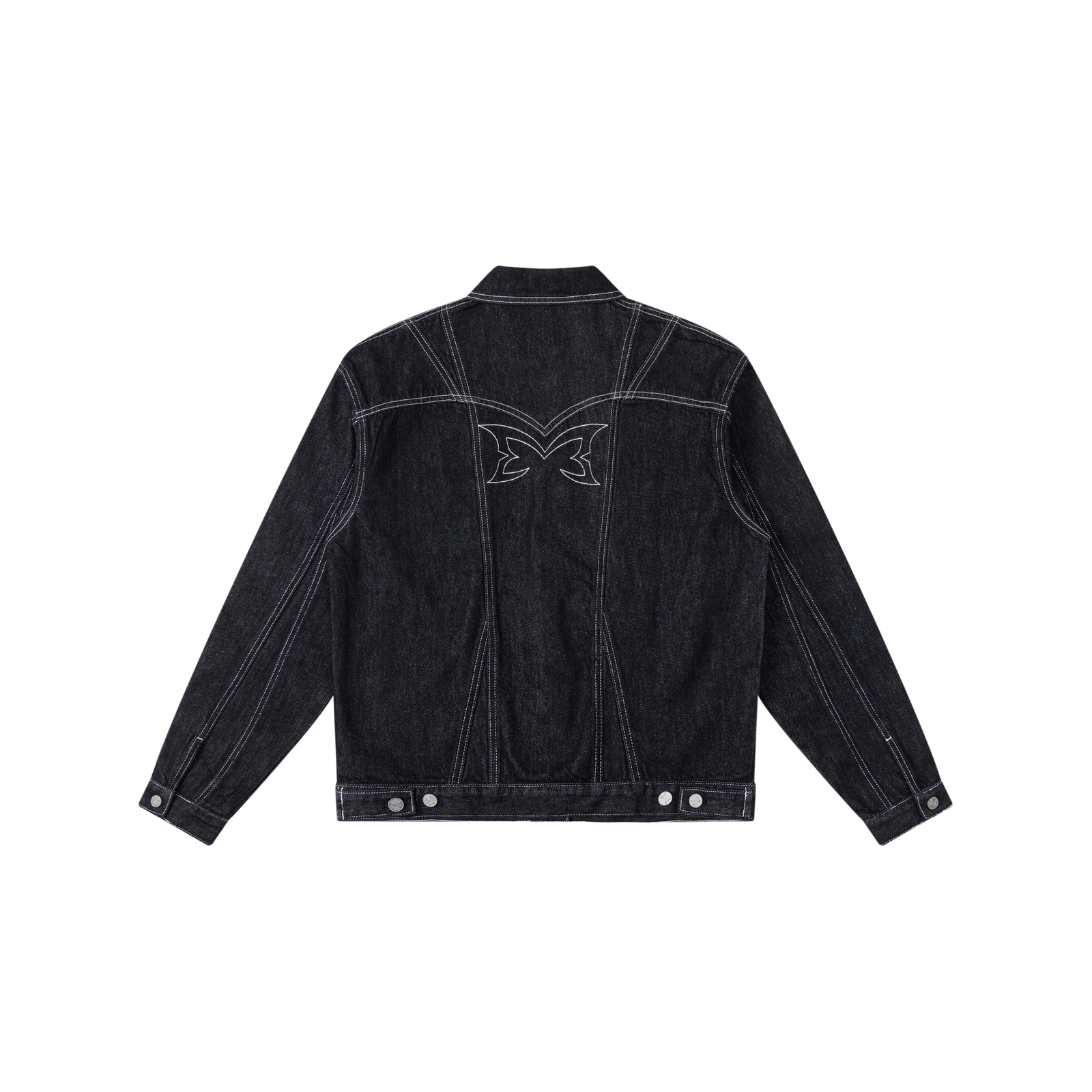 Hardline Denim Jacket (Black / White)
