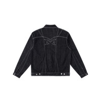 Hardline Denim Jacket (Black / White)