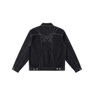 Hardline Denim Jacket (Black / White)