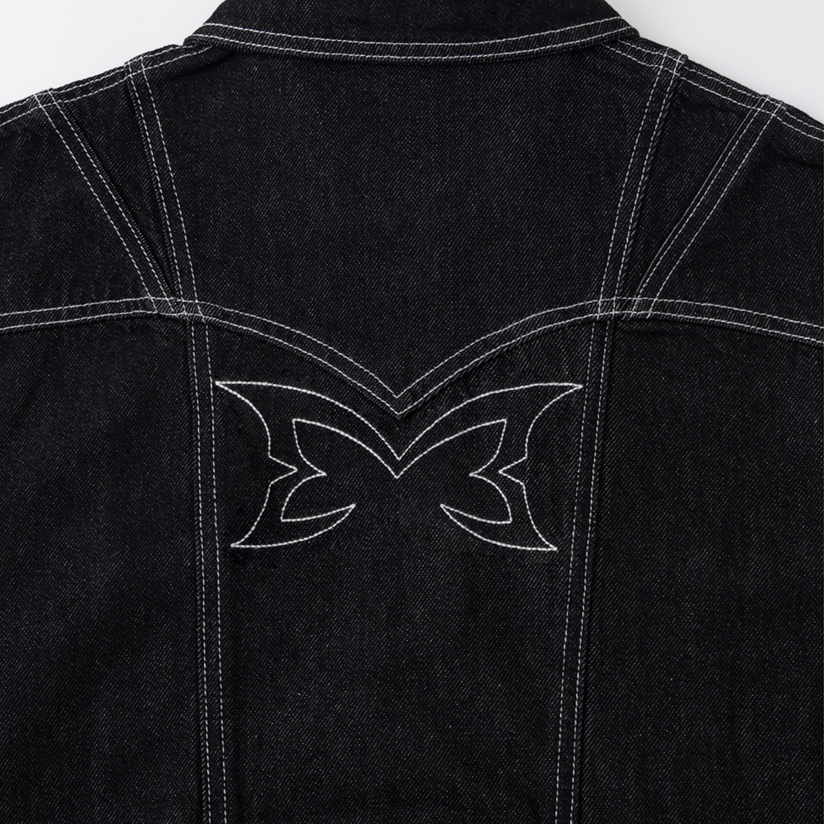 Hardline Denim Jacket (Black / White)
