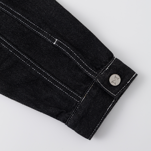 Hardline Denim Jacket (Black / White)