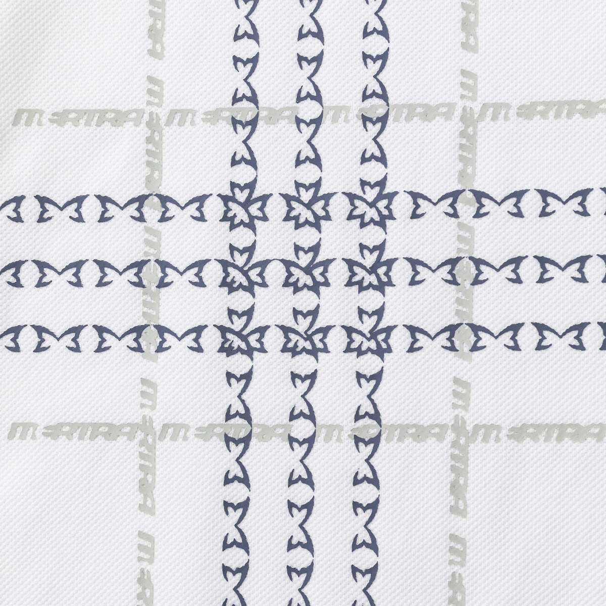 Crosscut Polo (White / Blue)