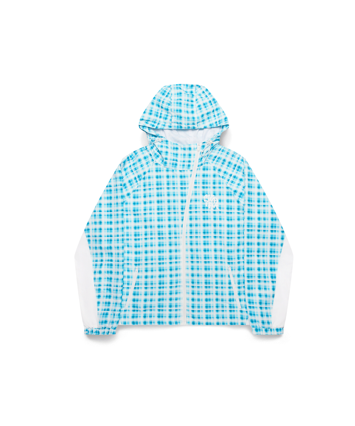 Asymmetrical Plaid Softshell (Blue)