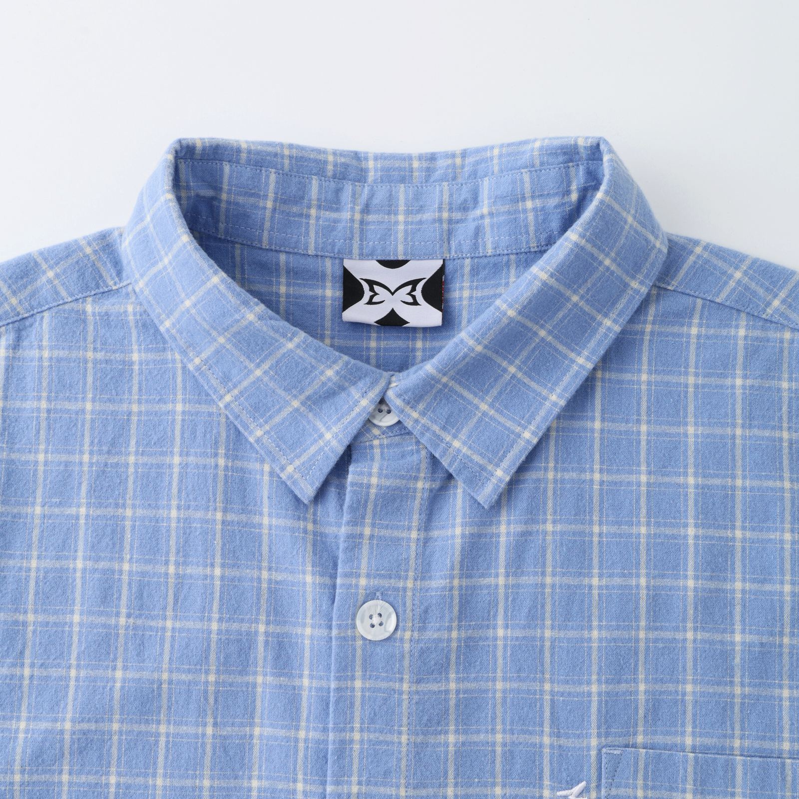Plaid Shirt (Light Blue)