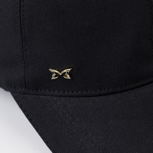 Solid Canvas Cap (Black)