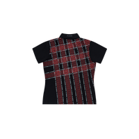 Women's Crosscut Polo (Black / Red)