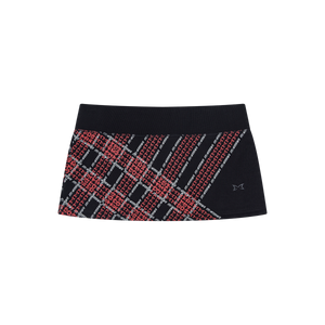 Women's Crosscut Polo (Black / Red)