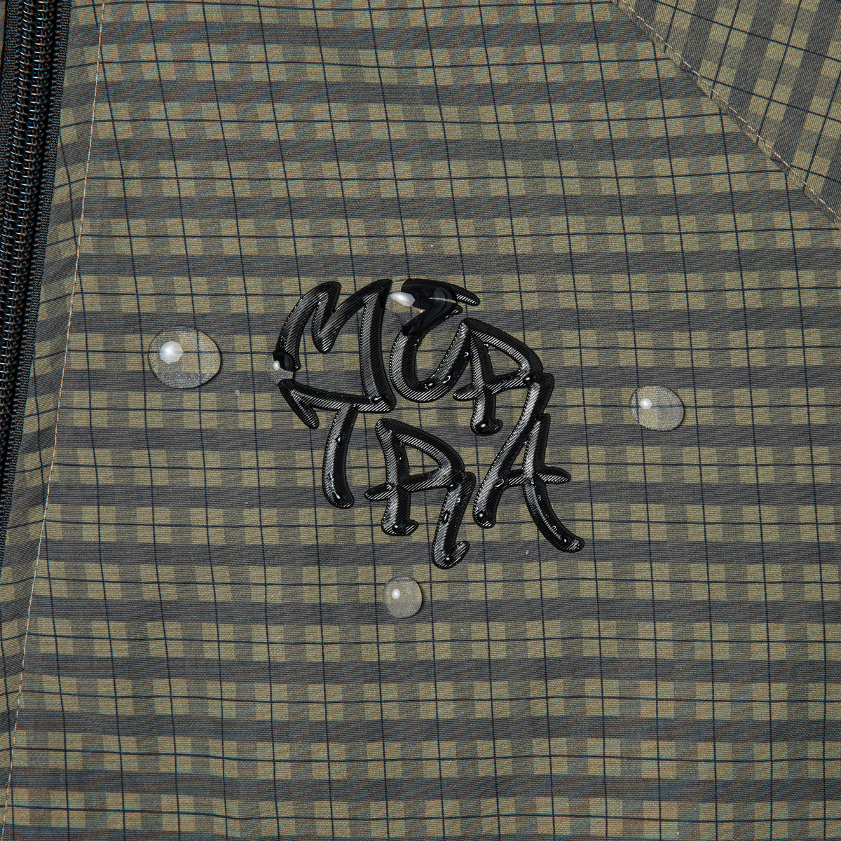 Asymmetrical Plaid Softshell (Green)