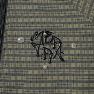 Asymmetrical Plaid Softshell (Green)