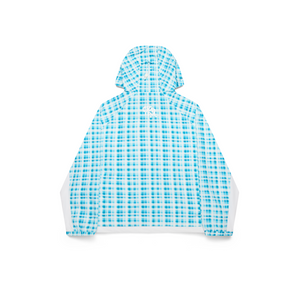 Asymmetrical Plaid Softshell (Blue)