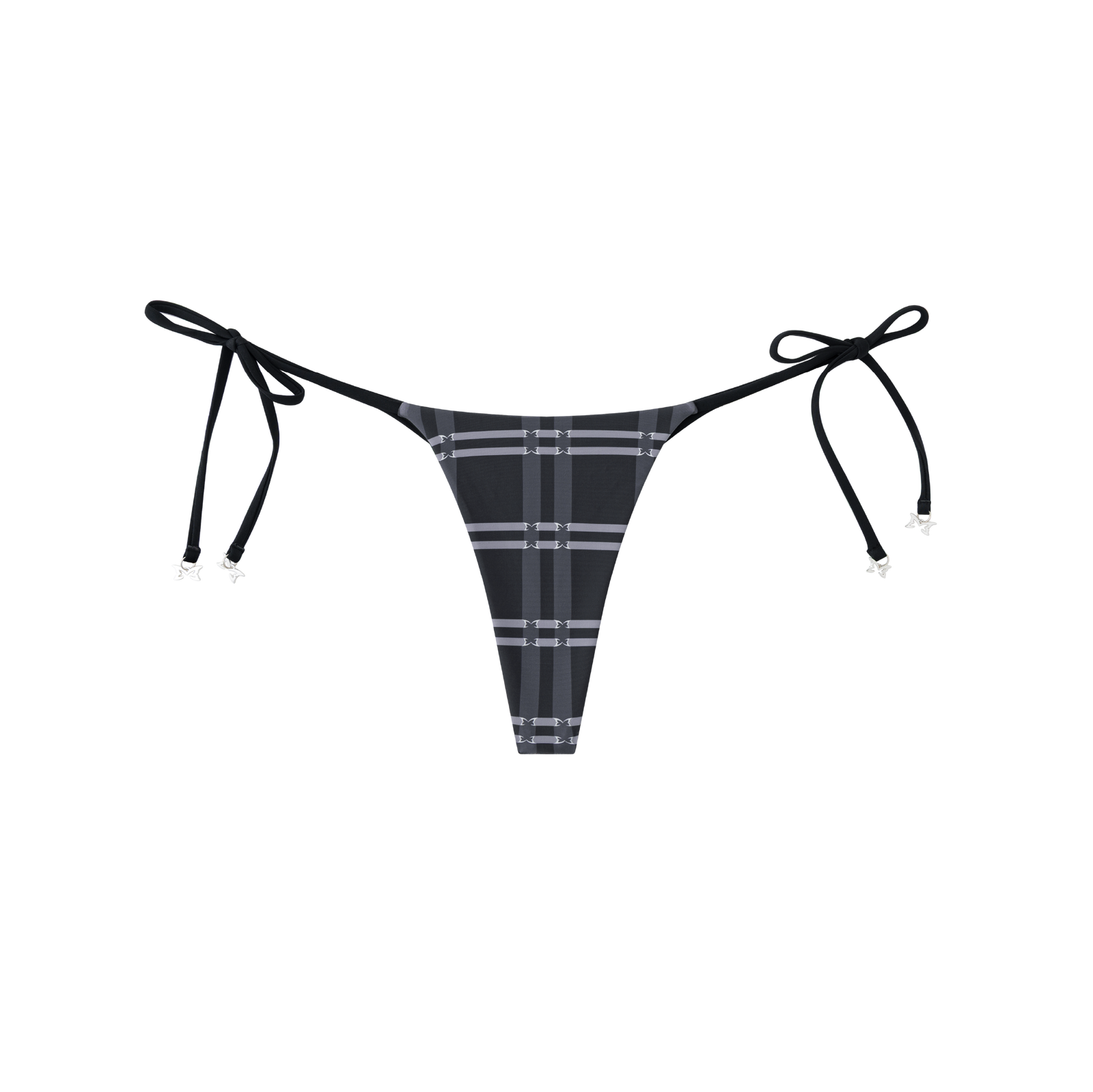 Merva Check Bikini Bottom (Black)