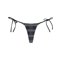 Merva Check Bikini Bottom (Black)