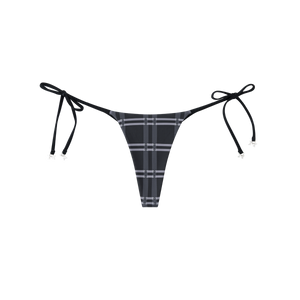 Merva Check Bikini Bottom (Black)