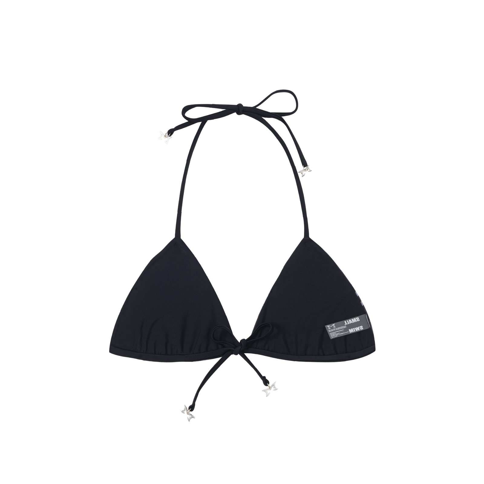 Merva Check Bikini Top (Black)