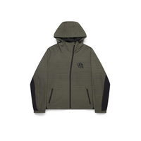 Asymmetrical Plaid Softshell (Green)