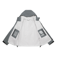 Monogram Shell Jacket (Slate)