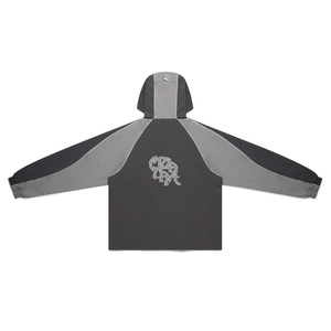 Nylon Track Jacket (Grey / Grey)
