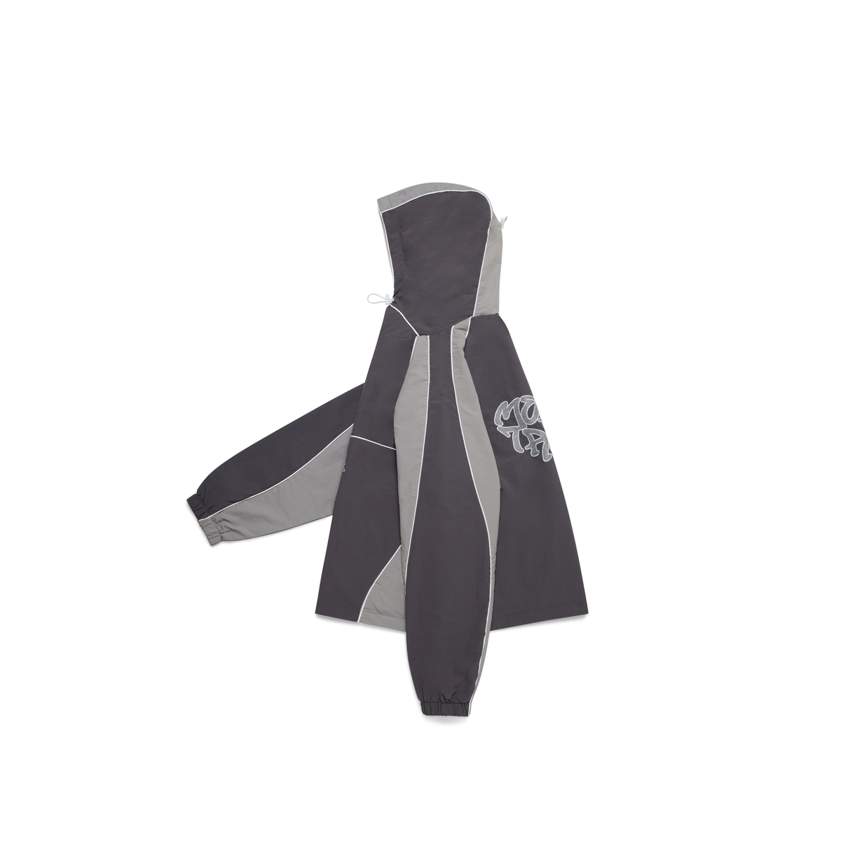 Nylon Track Jacket (Grey / Grey)