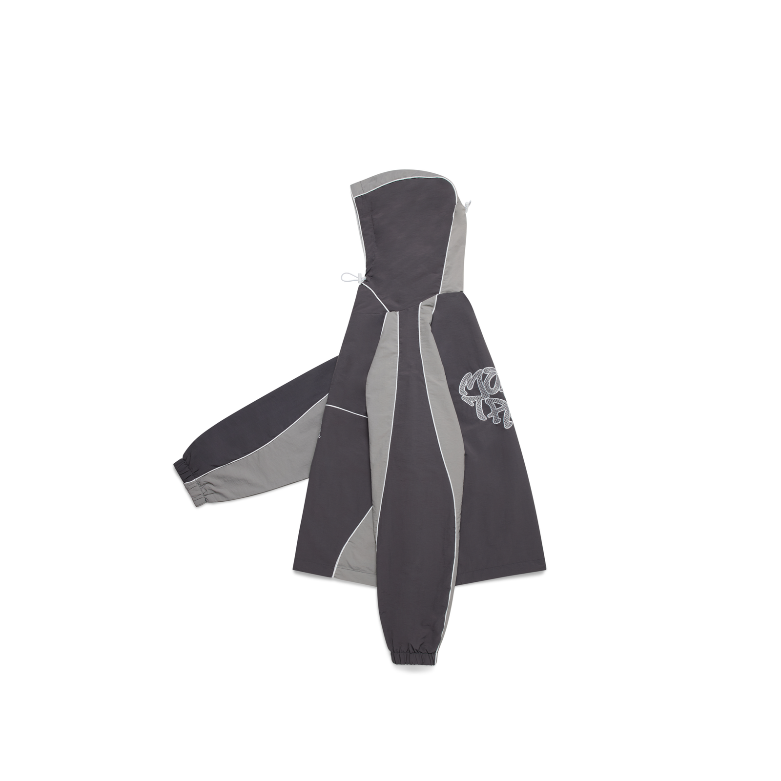 Nylon Track Jacket (Grey / Grey)