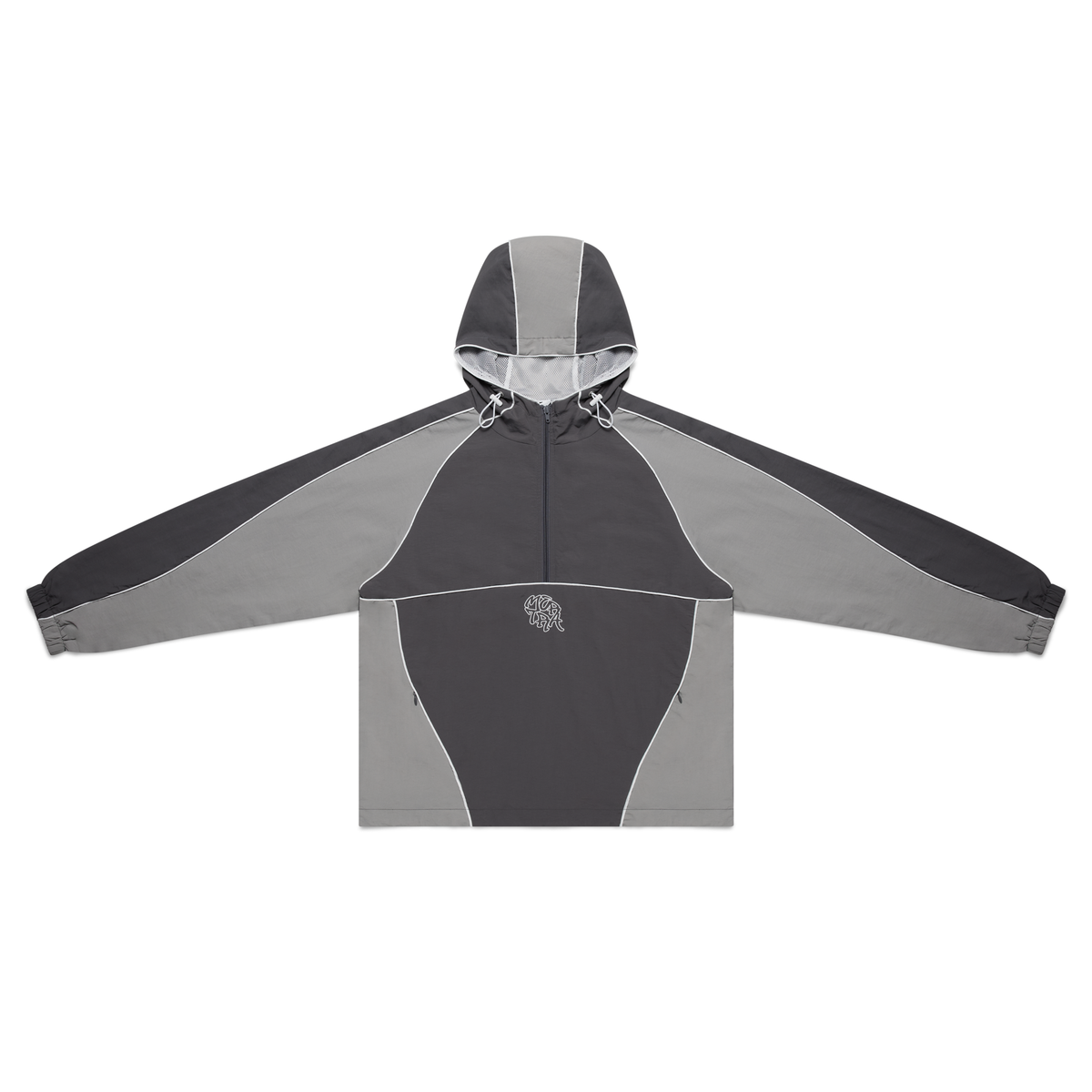 Nylon Track Jacket (Grey / Grey)