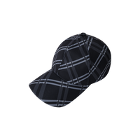 Merva Check Cap (Black)