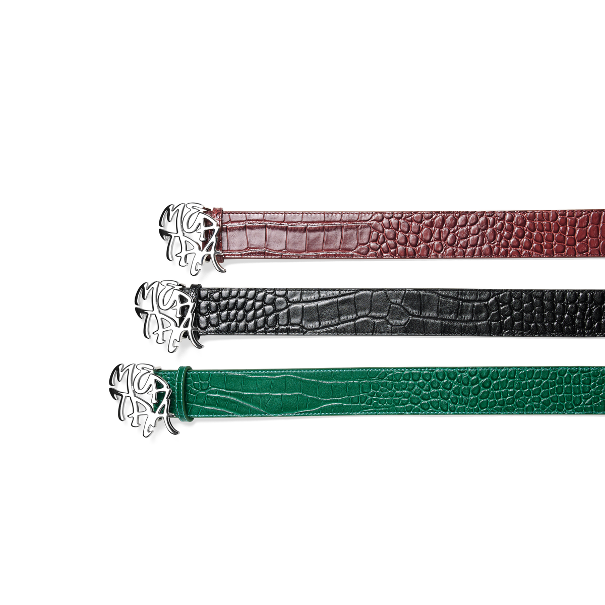Alligator Skin Belt (Black)